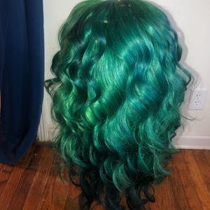 Green closure wig-band added in the inside-613 hair 16,18 and 20 inch bundles !